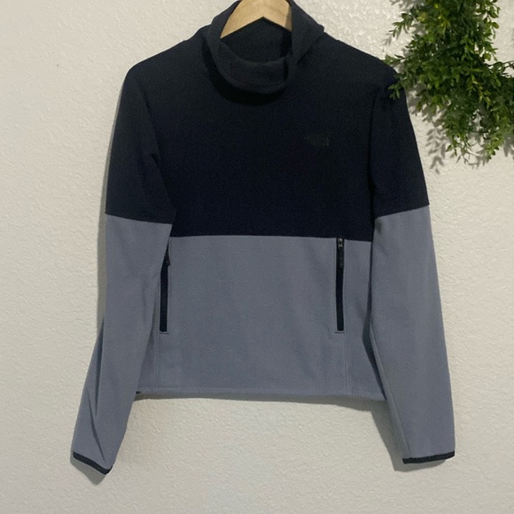 The North Face Gray Fleece Funnel Neck Pullover Jacket Size Small - Picture 1 of 10
